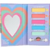 TOPModel øyenskygge – 5 farger, applikator og speil i liten og nett bok 7×13×1,5 cm