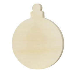 Trefigur julekule – høyde 15 cm, bredde 16,4 cm, tykkelse 1,7 cm