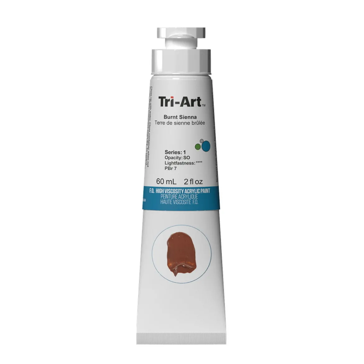 Tri-Art High Viscosity akrylmaling 60 ml Burnt Umber