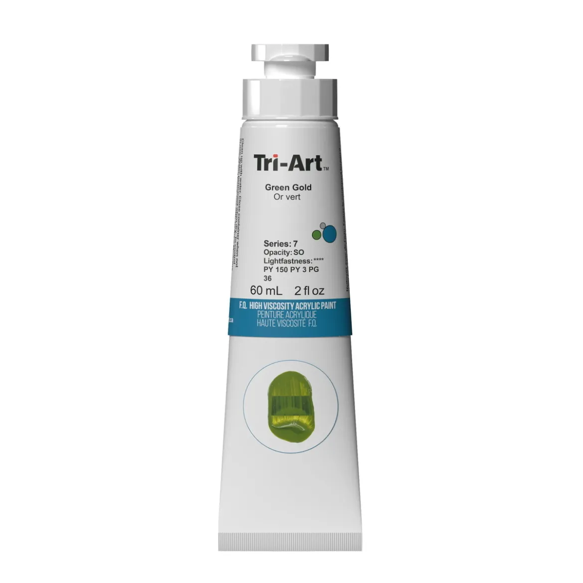 Tri-Art High Viscosity akrylmaling 60 ml Green Gold