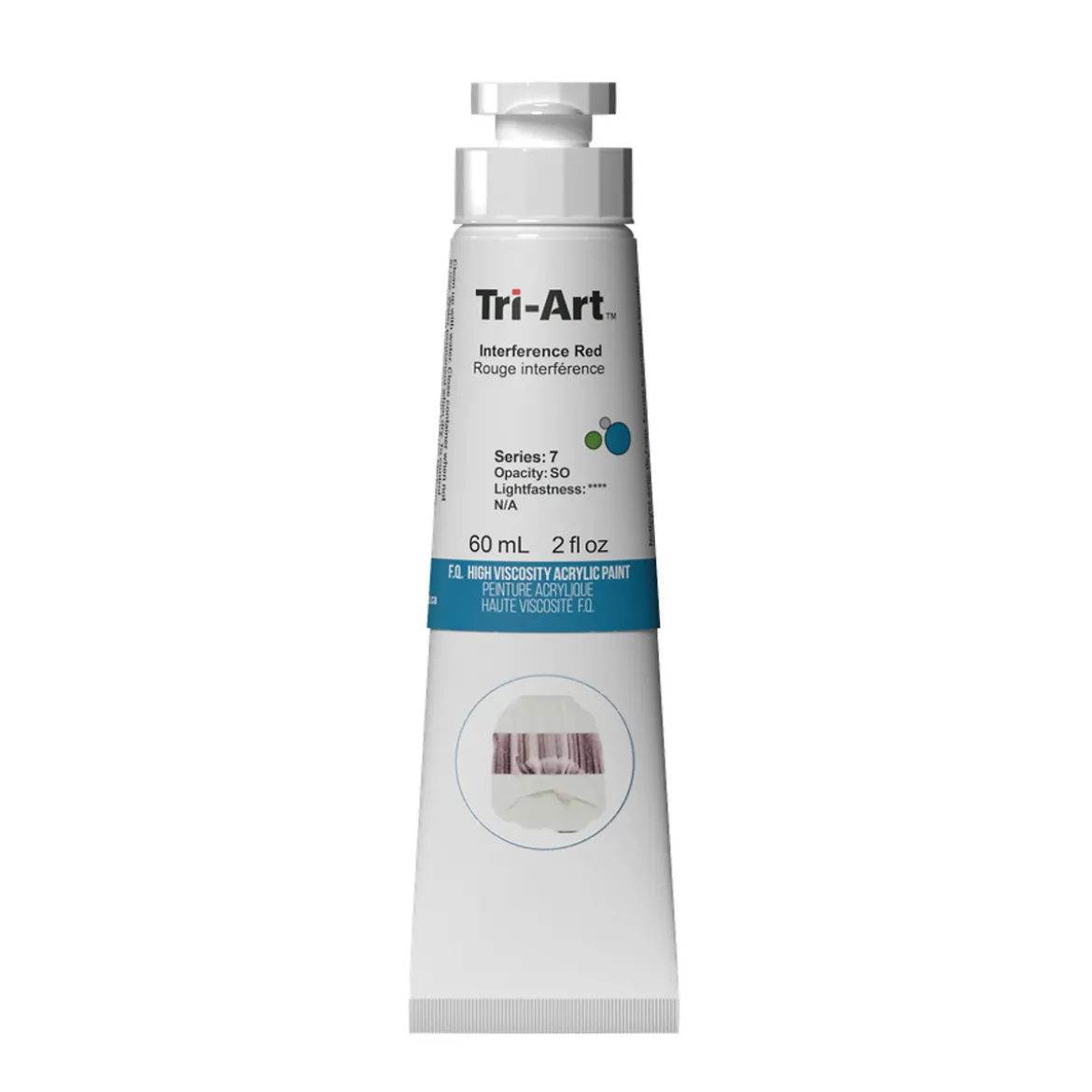 Tri-Art High Viscosity akrylmaling 60 ml Interference Red