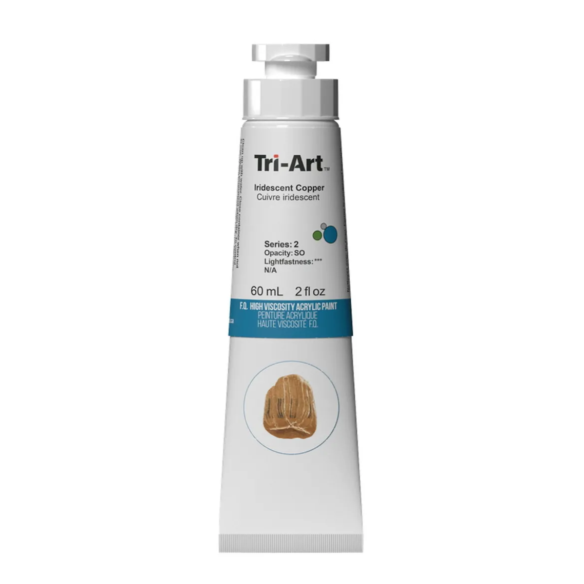 Tri-Art High Viscosity akrylmaling 60 ml Iridescent Copper