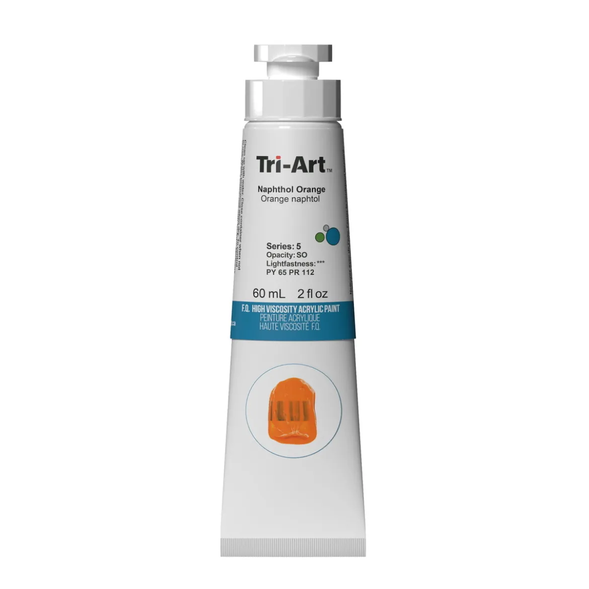 Tri-Art High Viscosity akrylmaling 60 ml Naphthol Red Light