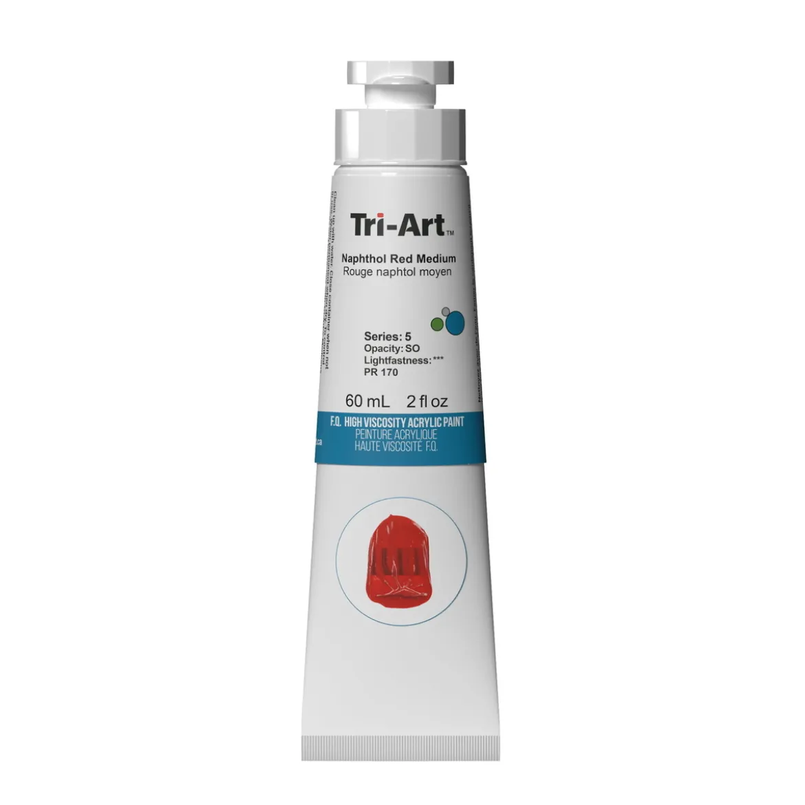 Tri-Art High Viscosity akrylmaling 60 ml Naphthol Red Medium
