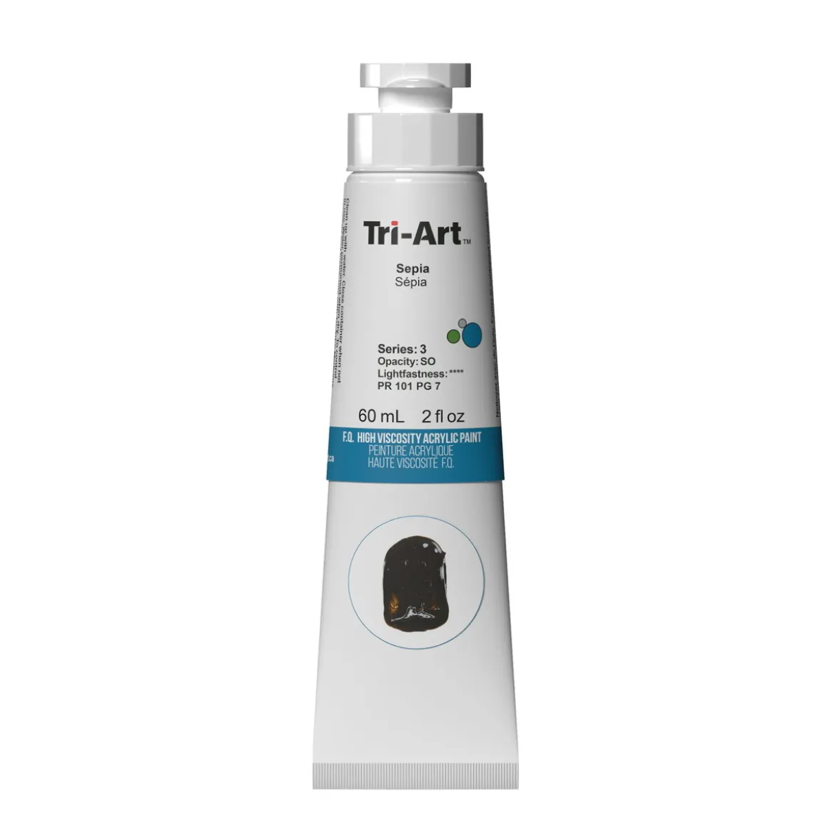 Tri-Art High Viscosity akrylmaling 60 ml Sepia