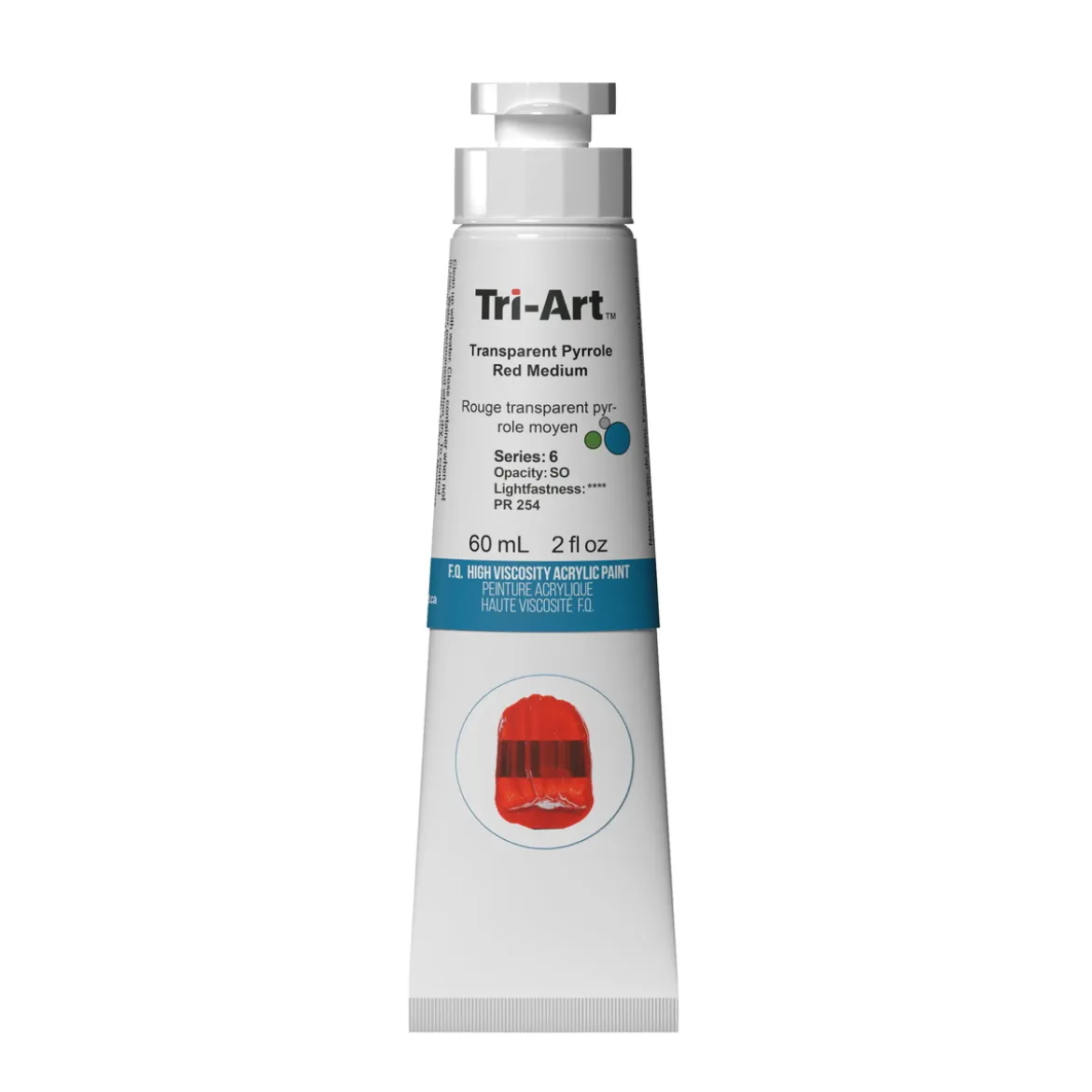 Tri-Art High Viscosity akrylmaling 60 ml Transparent Red Oxide