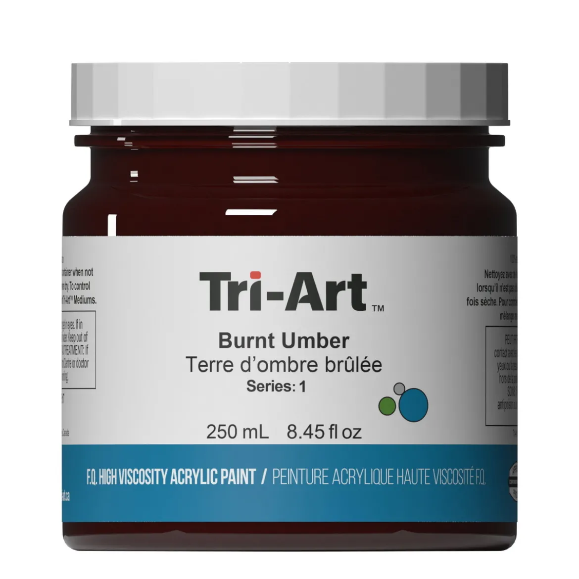 Tri-Art High Viscosity akrylmaling 250 ml Burnt Umber