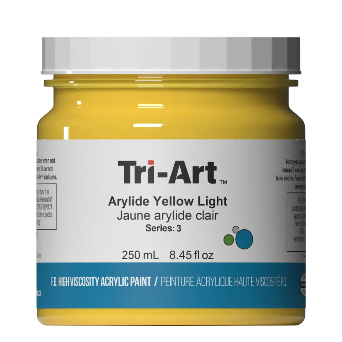 Tri-Art High Viscosity akrylmaling 250 ml Arylide Yellow Light