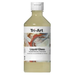 Tri-Art Liquid Glass Pouring Medium 120 ml, fungerer også som resinlignende lakk for akrylmaling