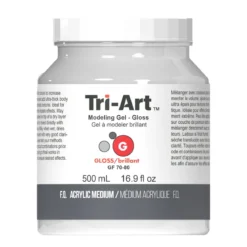 Tri-Art Modeling Gel, blank gelbasert modelleringspasta / strukturpasta, 500 ml