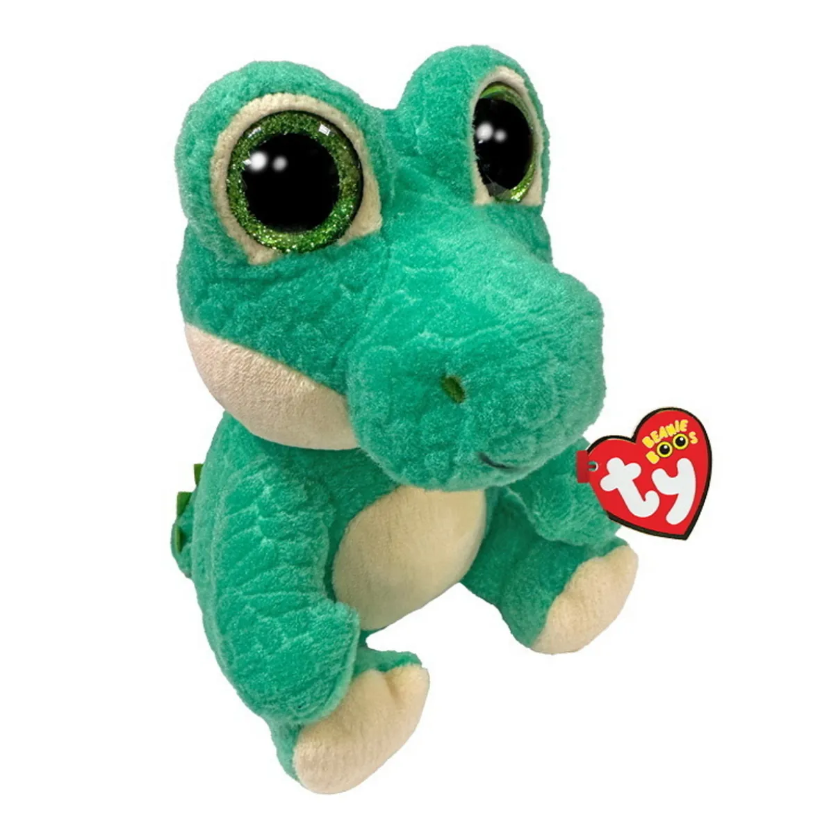 TY Beanie Boo Ernie – den kjælne og småbitende alligatoren! H. 15,5 cm