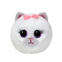 TY Beanie Bouncers Purdy – en hvit katt som liker å sprette & kose! Ø7,5 cm