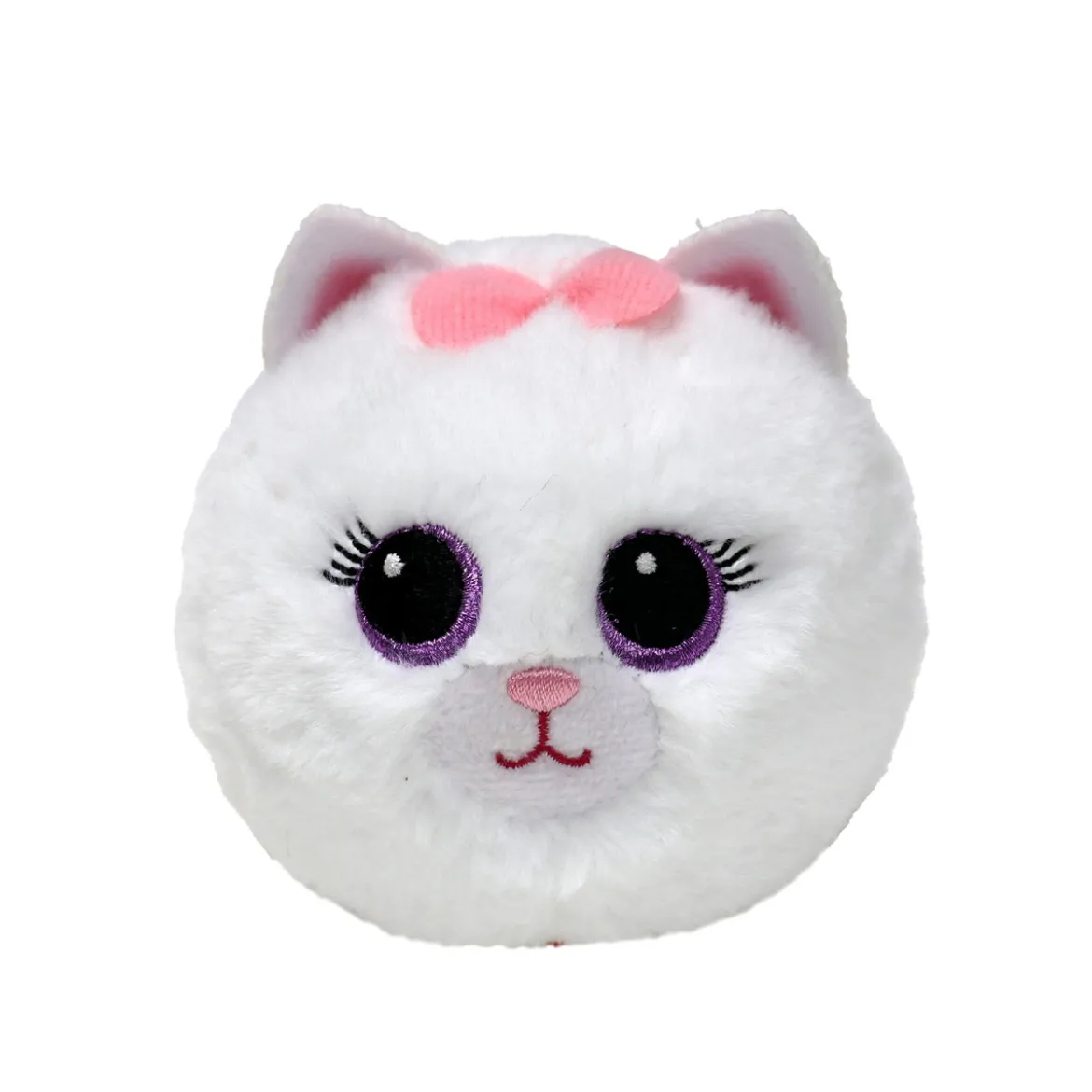 TY Beanie Bouncers Purdy – en hvit katt som liker å sprette & kose! Ø7,5 cm