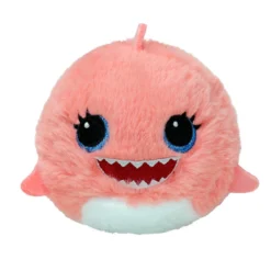 TY Beanie Bouncers Reef Shark – den søte og sprettende rosa haien Reef! Ø7,5 cm