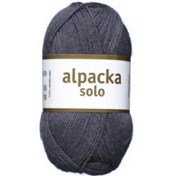 Ullgarn Järbo Alpacka Solo 50 g grålilla – 29133 Velvet purple