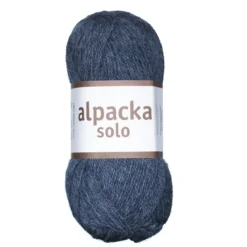Ullgarn Järbo Alpacka Solo 50 g jeansblå – 29121 Denim blue
