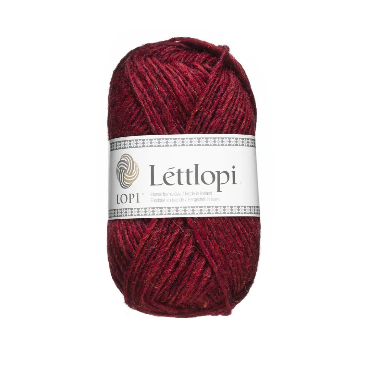Ullgarn Lettlopi 50g Mørkrødt