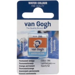 van Gogh akvarellmaling halvkopp – Permanent Orange 266