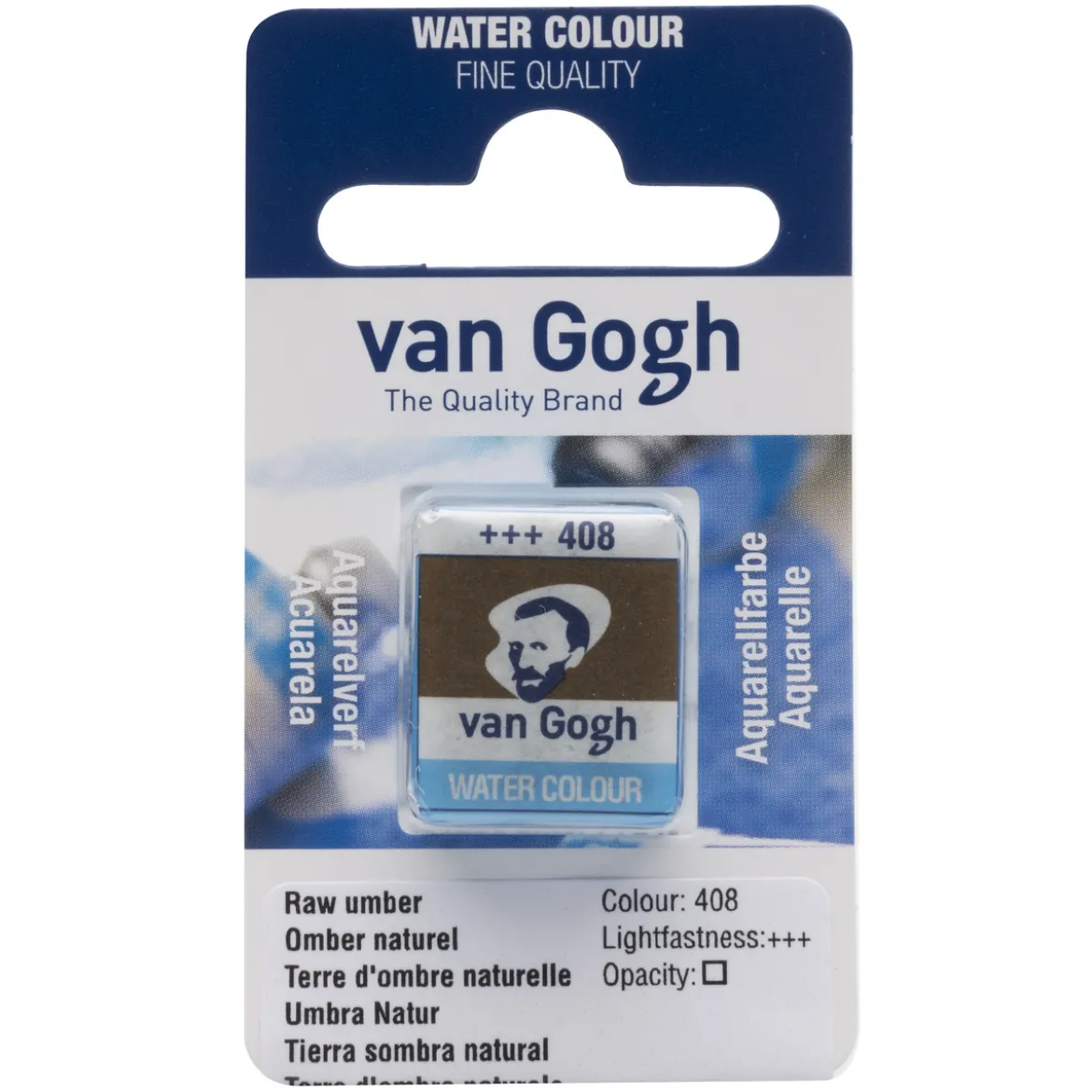 van Gogh akvarellmaling halvkopp – Raw Umber 408