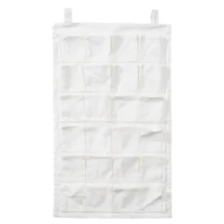 Veggoppbevaring med 24 lommer, 45×75 cm, fremstilt i 100 % bomull