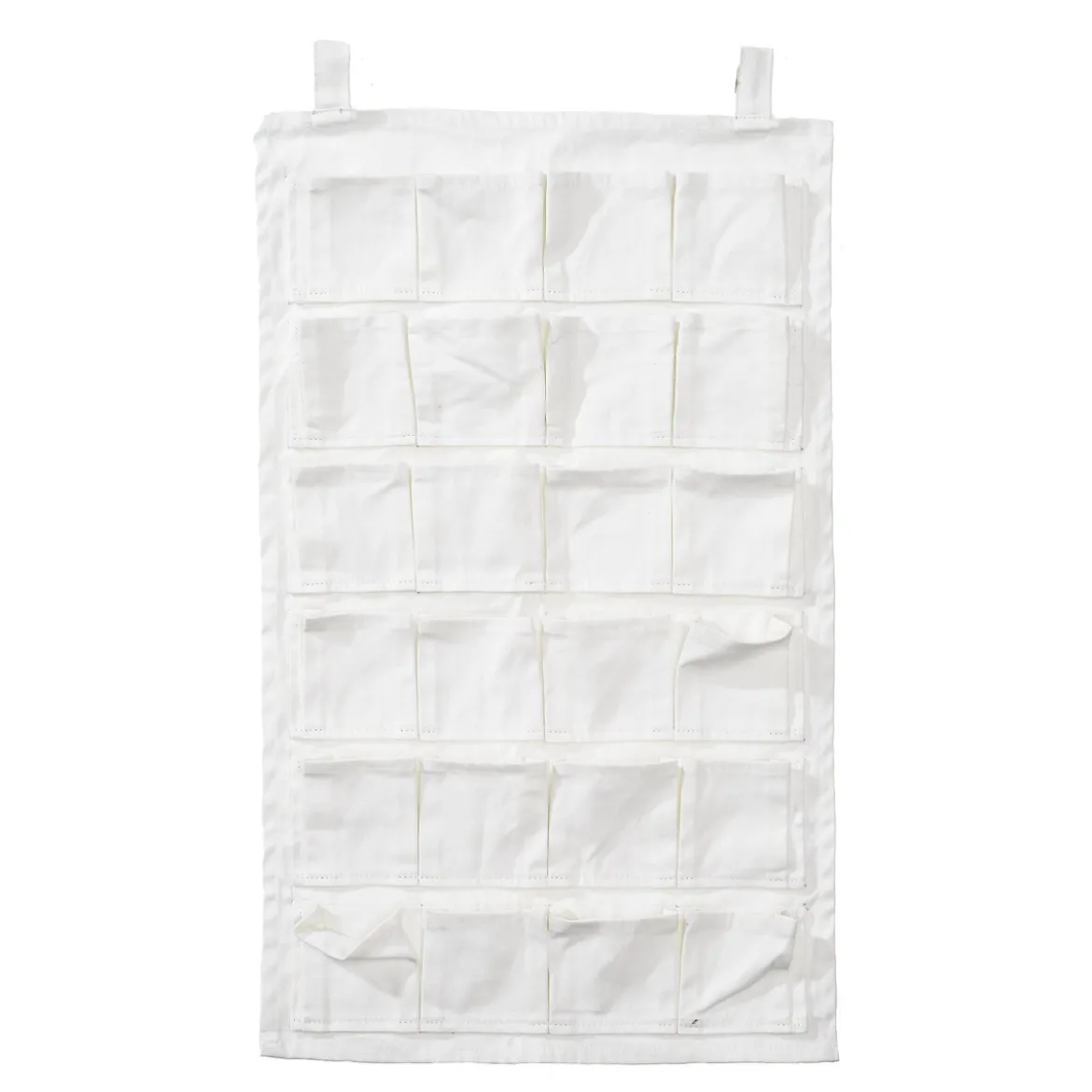 Veggoppbevaring med 24 lommer, 45×75 cm, fremstilt i 100 % bomull