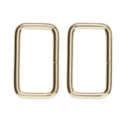 Veskespenne 2-pakning – 47×23 mm, gullfarget. Maks rembredde 45 mm
