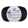 Viking Garn Alpaca Bris 50 g svart 303