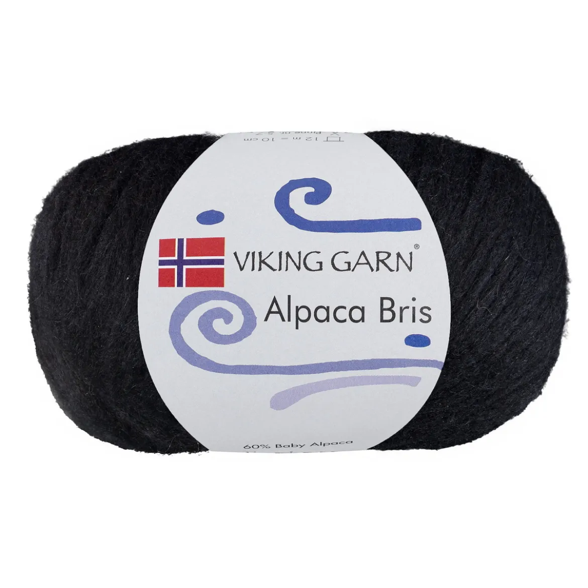 Viking Garn Alpaca Bris 50 g svart 303