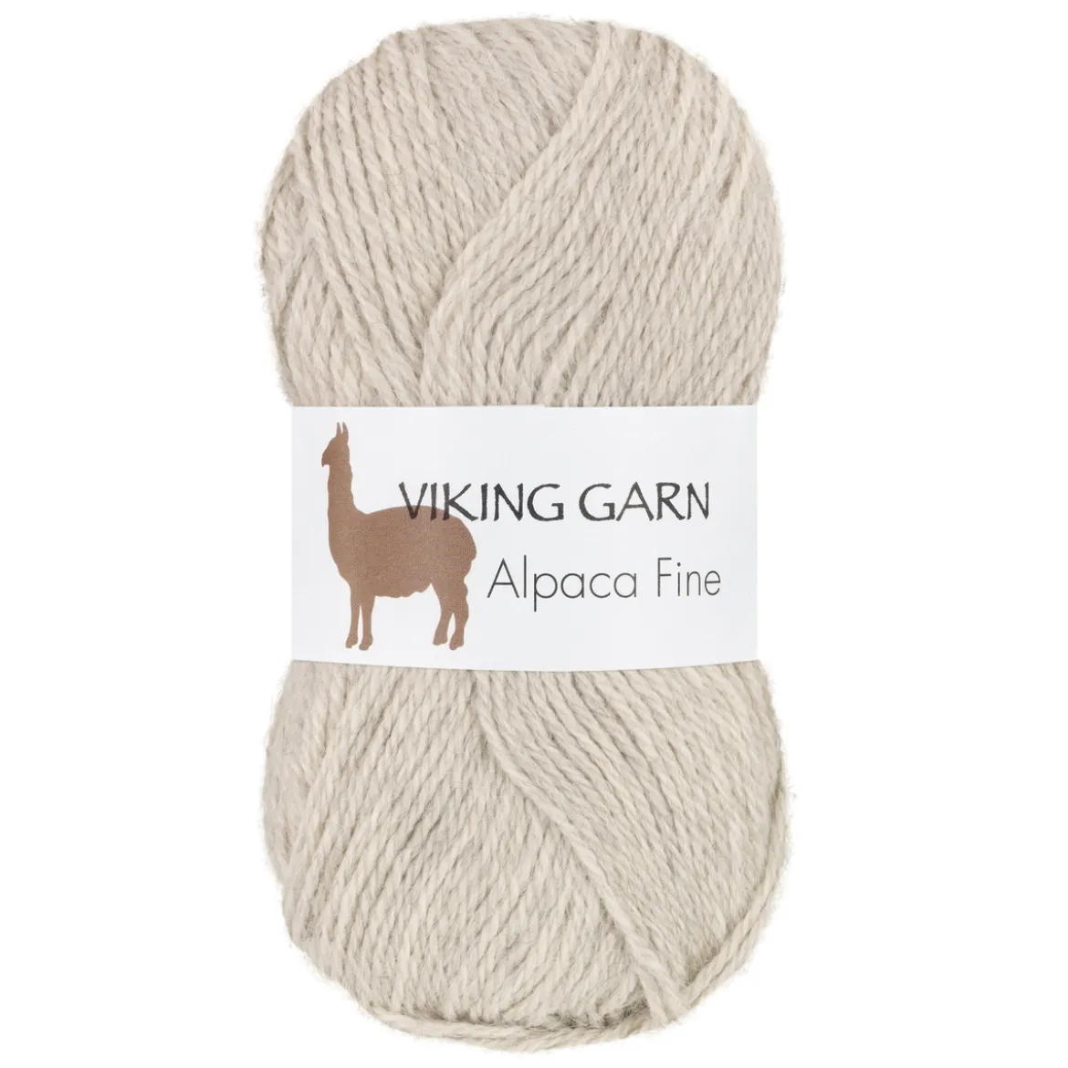Viking Garn Alpaca Fine 50 g lysegrå 612