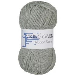 Viking Garn Alpaca Storm 50 g lys grå 513