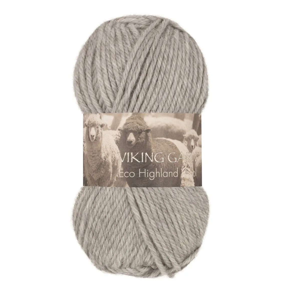 Viking Garn Eco Highland Wool 50 g stålgrå 214
