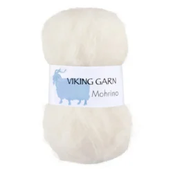 Viking Garn Mohrino 50 g naturhvit 502