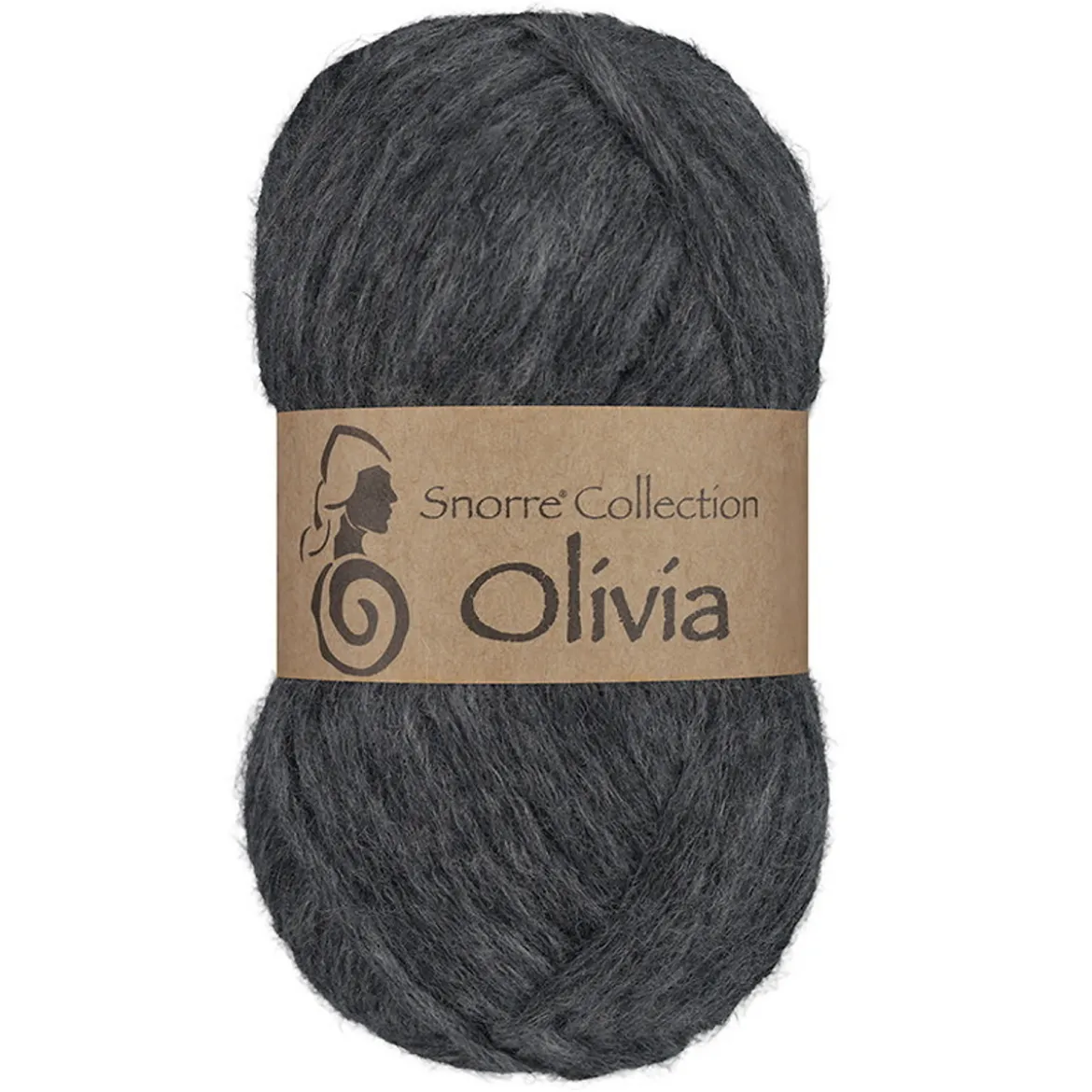 Viking Garn Olivia 50 g antrasittgrå
