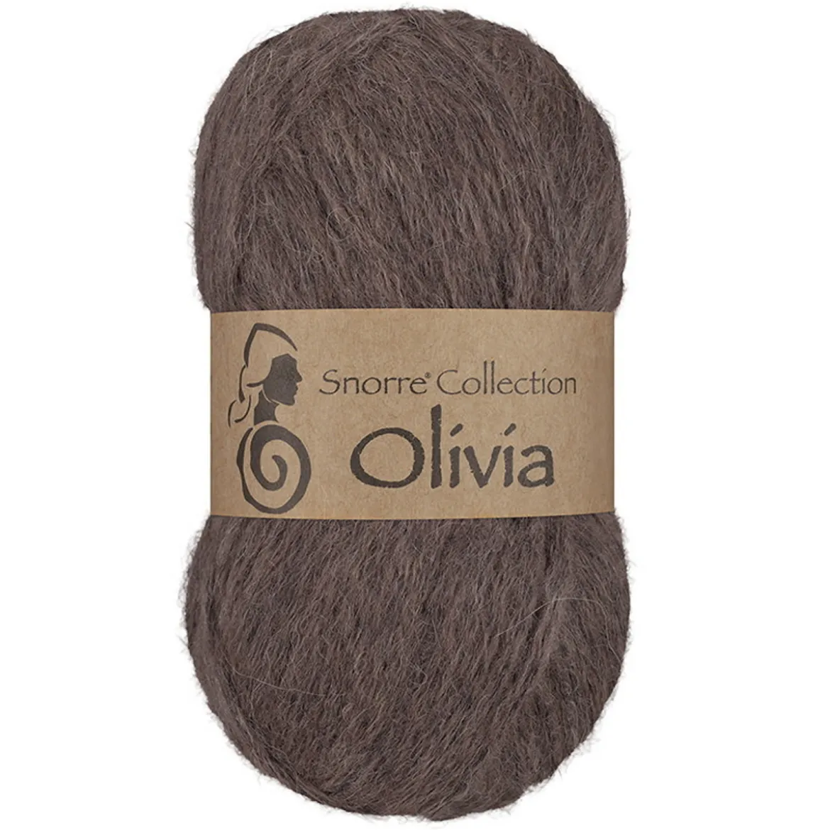 Viking Garn Olivia 50 g brun