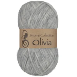 Viking Garn Olivia 50 g grå
