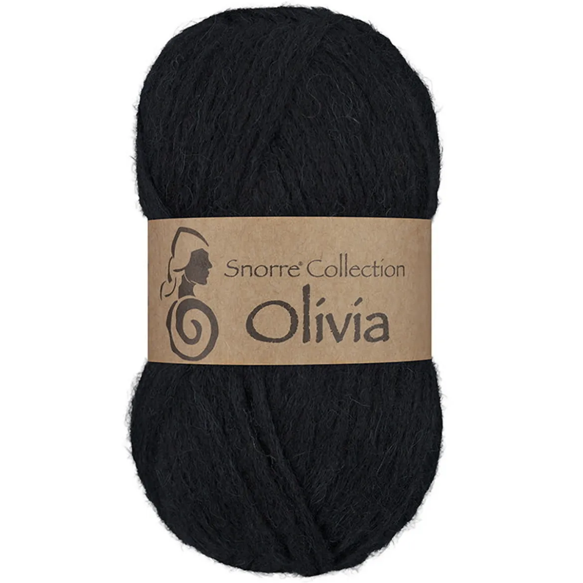 Viking Garn Olivia 50 g svart
