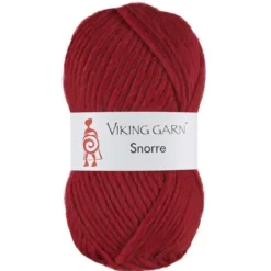 Viking Garn Snorre 100 g mørkerød 265