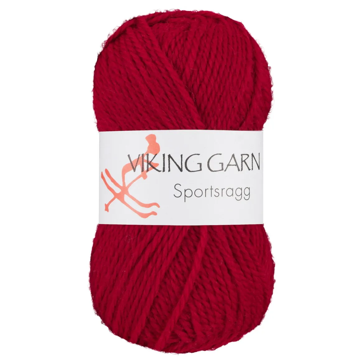 Viking Garn Sportsragg 50 g rød 565