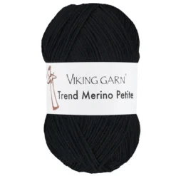 Viking Garn Trend Merino Petite 50 g svart 303