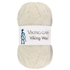 Viking Garn Wool 50 g hvit 500