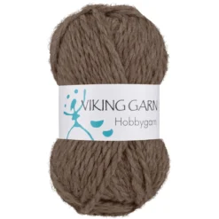 Viking Hobbygarn 50 g brun 908