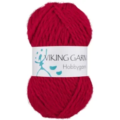 Viking Hobbygarn 50 g mørkerød 960