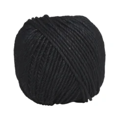 Vokset hampesnor 25 m 2 mm svart