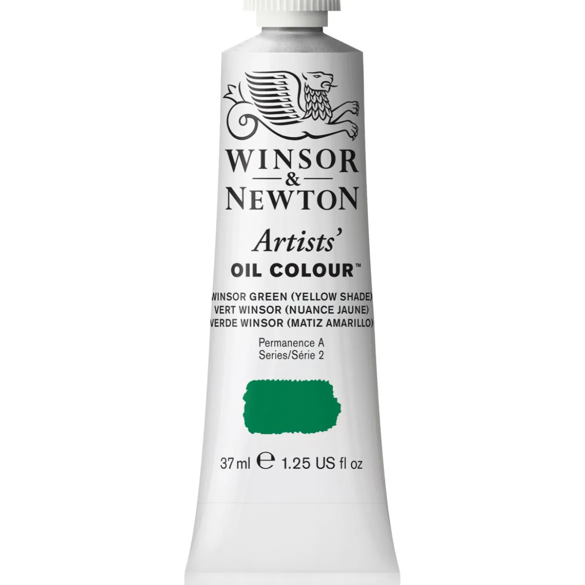 Winsor & Newton Artists' oljemaling 37 ml Winsor Green (Yellow Shade) 721