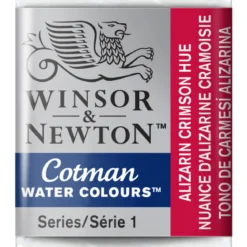 Winsor & Newton Cotman akvarellmaling halvkopp – Alizarine Crimson Hue 003