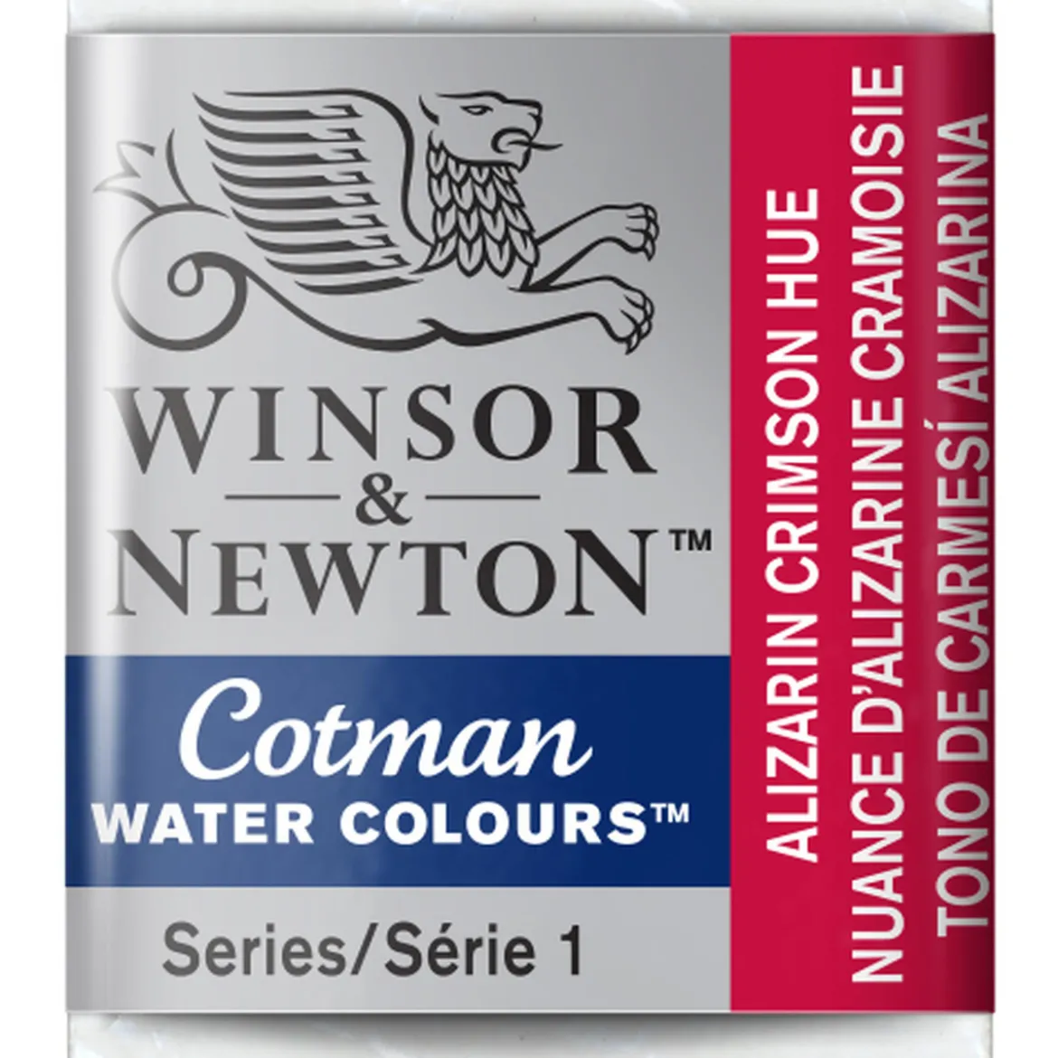 Winsor & Newton Cotman akvarellmaling halvkopp – Alizarine Crimson Hue 003