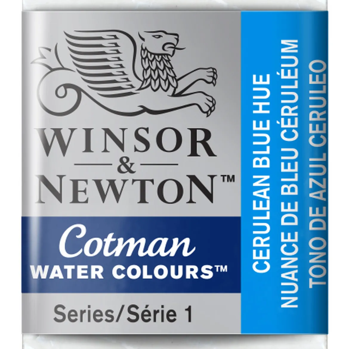 Winsor & Newton Cotman akvarellmaling halvkopp – Cerulean Blue Hue 139