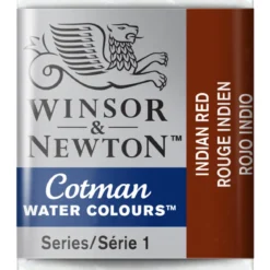Winsor & Newton Cotman akvarellmaling halvkopp – Indian Red 317
