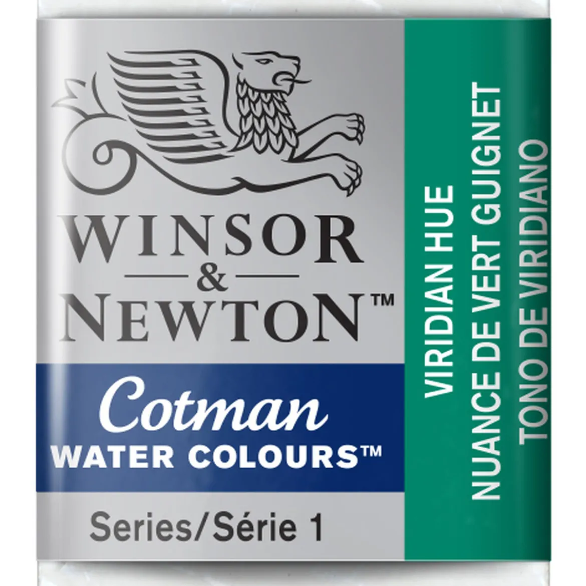 Winsor & Newton Cotman akvarellmaling halvkopp – Viridian Hue 696