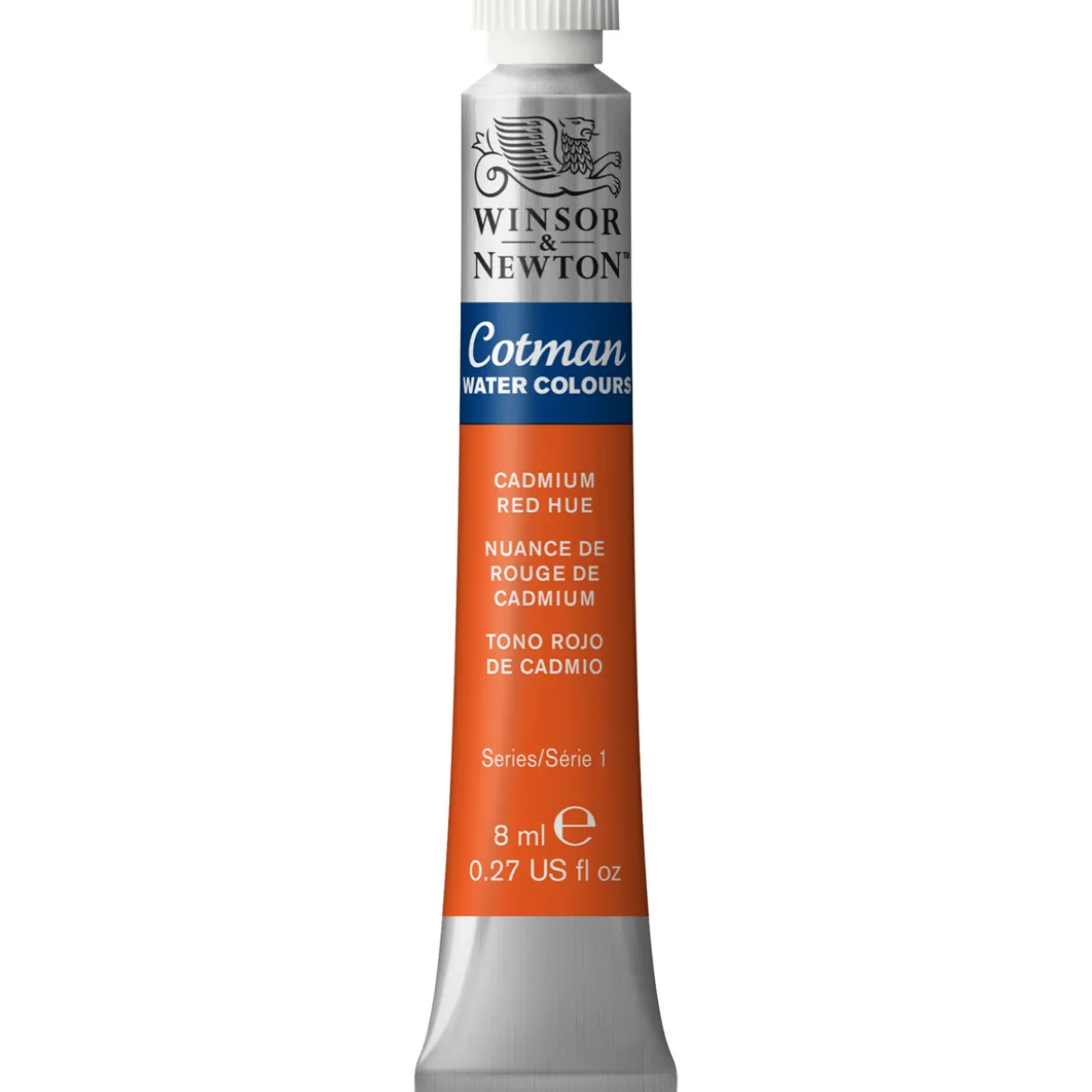 Winsor & Newton Cotman akvarellmaling 8 ml tube – Cadmium Red Hue 095